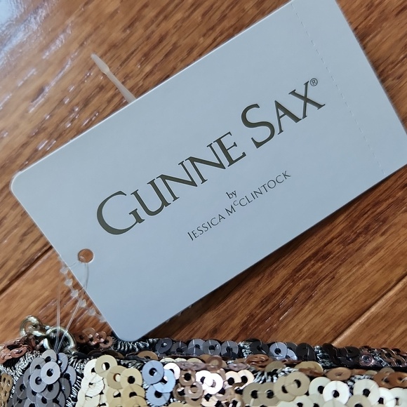 Gunne Sax Floral Sequin Clutch - Gold and silver - Picture 3 of 13